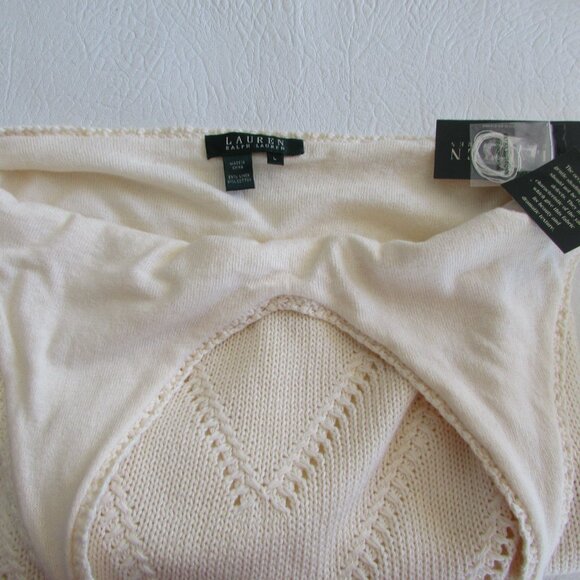 RALPH LAUREN Green Label Knit Halter Top - Sz L - NEW - Picture 4 of 15